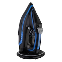 Lenoxx Cordless Steam Iron w/ Ceramic Plates, 360 degree Charging Base, Self-Cleaning