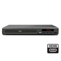 Lenoxx HDMI DVD Player (Black) w/ Remote Control, Compact Size, 8 Languages