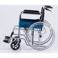 Skiiddii Portable Folding Wheel Chair Wheelchair Lightweight Mobility Aid