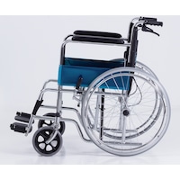 Skiiddii Portable Folding Wheel Chair Wheelchair Lightweight Mobility Aid