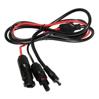 1PC MC4 Connector Plug DC5521 Adapter Copper Core Wire Cable 1.5m Solar Accessories Part