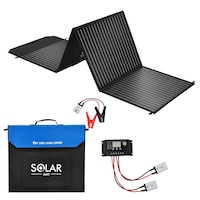 Acemor 12V 300W Folding Solar Panel Blanket Flexible Mat Kit Mono Power USB