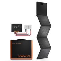 VoltX 12V 160W Mono Solar Blanket Folding Solar Panel Kit Portable Camping MPPT Solar Regulator