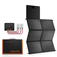 VoltX 12V 200W Mono Solar Blanket Folding Solar Panel Kit Portable Camping MPPT Solar Regulator
