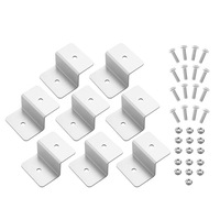 MOBI 8pcs Z Style Solar Panel Mounting kits Aluminum Alloy Brackets for RV Boat Home