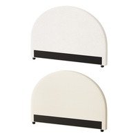 Oikiture Headboard Queen Double King Single Size Bed Head Bedhead Boucle Fabric