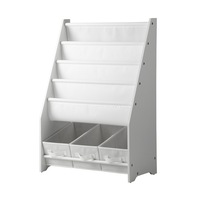 Oikiture Kids Bookshelf Toy Storage Box Organiser Display Shelf DIY Storage Rack