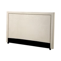 Oikiture Single Bed Headboard Bedhead Bedroom Furniture - Beige