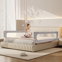 Playpals Baby Bed Rail 180x85CM Adjustable Folding Kids Safety Toddler Protect
