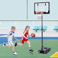 ProPulse Kids Basketball Hoop Stand Portable 1.5M-2.1M Height Adjustable