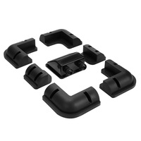 Solar Panel Corner Mounting Brackets Kit 7PCS Caravan Boat RV Vehicle Roof Mount Black