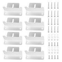 MOBI 8x Solar Panel Mounting Z Bracket Aluminium for Caravan Roof Wall Mount