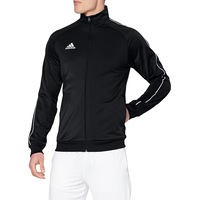 2 X Mens Adidas Core 18 Pes Zip Up Jacket Athletic Training Black/White
