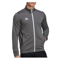 Adidas Mens Entrada 22 Track Top Grey/White Football Jacket