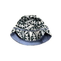 Bonds Baby Reversible Hat - Kids Boys Girls Stretchies Sun Blue Batik Leaf