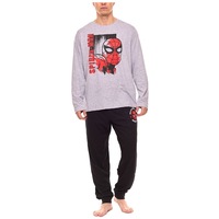 Mens Spiderman Pyjamas Pyjama Tracksuit Adult Spider Man Sleep Set