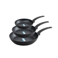 3pc PPG-QuanTanium Non-Stick Marble Stone Fry Pan Set