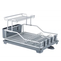 Aluminium Rustproof 2 Tier Dish Rack Drainer