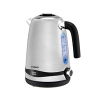 TODO 1.7L Stainless Steel Cordless Kettle Keep Warm Electric Led Water Jug - Silver