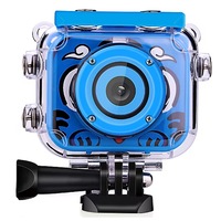 TODO 1080p FHD Kids Action Camera 30M Waterproof 2" LCD Action Cam - Blue