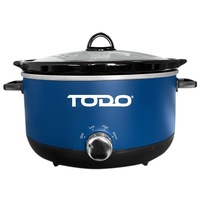 TODO 3.5L Stainless Steel Slow Cooker Removable Ceramic Bowl