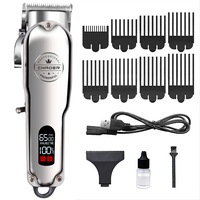 TODO Cordless Hair Clipper Beard Trimmer 3.7V 2000mAh Stainless Steel Blade USB Charge