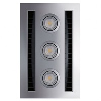 IXL Neo Vent N Lite Module Bathroom Exhaust & Light in Silver