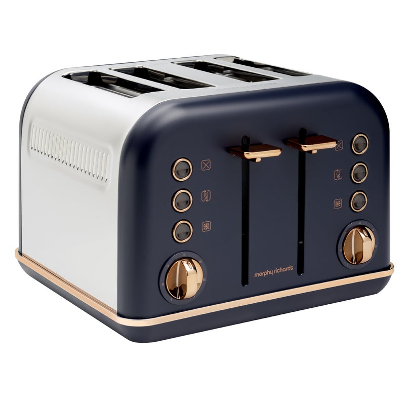 Morphy Richards Accents 4 Slice Toaster Midnight Blue  242041