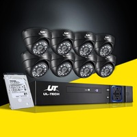 UL-Tech CCTV Security System 8CH DVR 8 Cameras 1TB Hard Drive