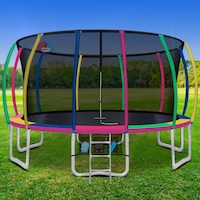 Everfit 16FT Trampoline for Kids w/ Ladder Enclosure Safety Net Rebounder Colors