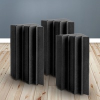 Alpha 20/40/60pcs Acoustic Foam Panels Tiles Sound Absorption Treatment Studio Home Corner