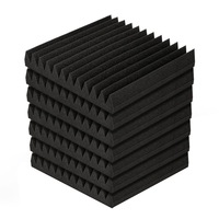 Alpha 20/40/60pcs Acoustic Foam Panels Tiles Sound Absorption Treatment Studio Home Wedge 30x30CM