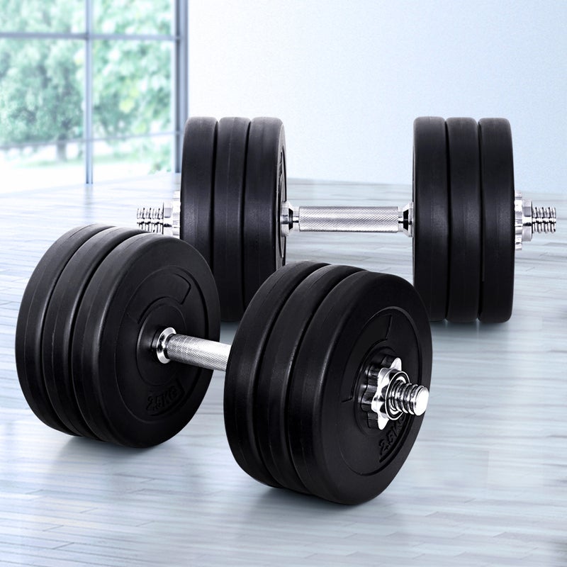 Dumbbell Set Dumbbells 35KG Dumbbell Row and Weight Plates Fitness