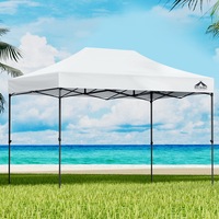 InstaHut Gazebo Pop Up Marquee 3x4.5m Folding Tent Wedding Outdoor Camping Canopy Gazebos Shade White