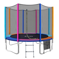 Everfit Trampoline 8FT 10FT 12FT Kids Trampolines Cover Safety Net Pad Ladder Gift
