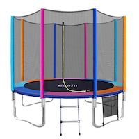 Everfit Trampoline 8FT 10FT 12FT Kids Trampolines Cover Safety Net Pad Ladder Gift