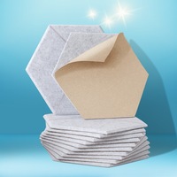 Alpha Acoustic Foam 12pcs 35x30x0.9cm Soundproof Absorption Panel Adhesive Grey