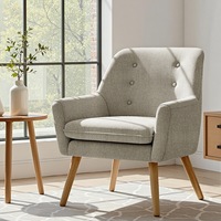 Artiss Armchair Lounge Chair Fabric - Beige