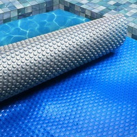 Aqua Buddy Pool Cover 500 Micron 10x4m Swimming Pool Solar Blanket Blue Silver