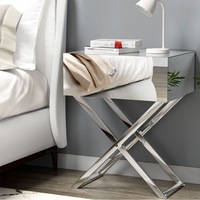 Arit's Mirrored Bedside Table - MOCO Silver