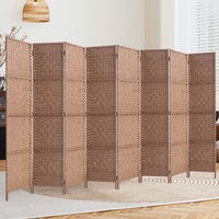 Artiss 8 Panel Room Divider Screen 326x170cm Woven Natural