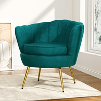 Artiss Armchair Velvet Green Callista