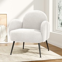 Artiss Armchair Boucle Accent Chair White