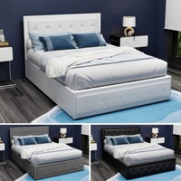 Artiss Bed Frame King Single Size/Double/Queen/King Gas Lift Black/White/Grey Tiyo