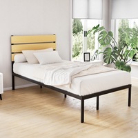Artiss Bed Frame King Single Size Metal Frame PAULA
