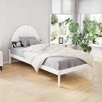 Artiss Bed Frame King Single Size Wooden White DALY