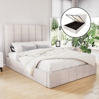 Artiss Bed Frame Queen Size Beige TETTE