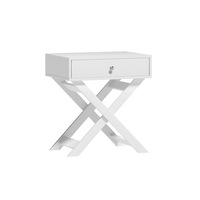 1 Drawer Artiss Bedside Table Nightstand - QARA White