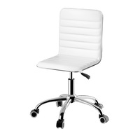 Artiss Office Chair Leather Computer Chairs Black White