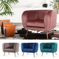 Artiss Lois Armchair Lounge Sofa Velvet